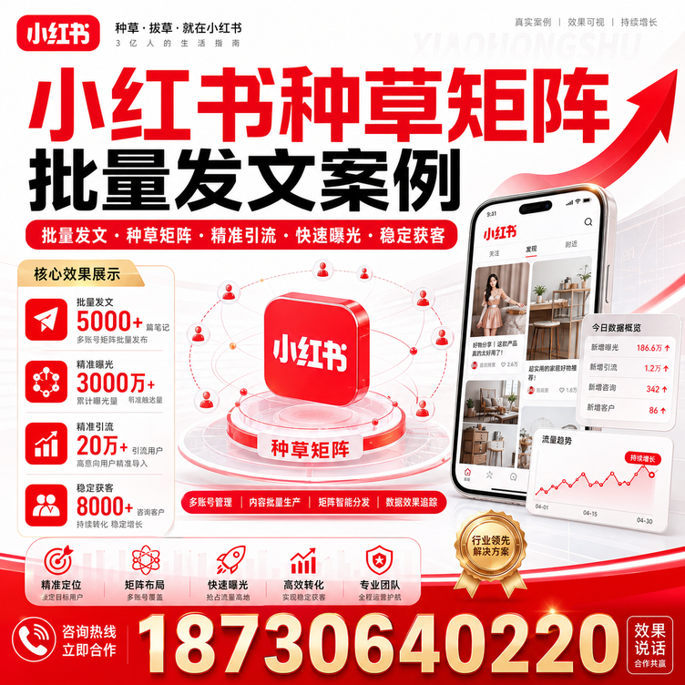 鹤壁小红书种草矩阵批量发文案例