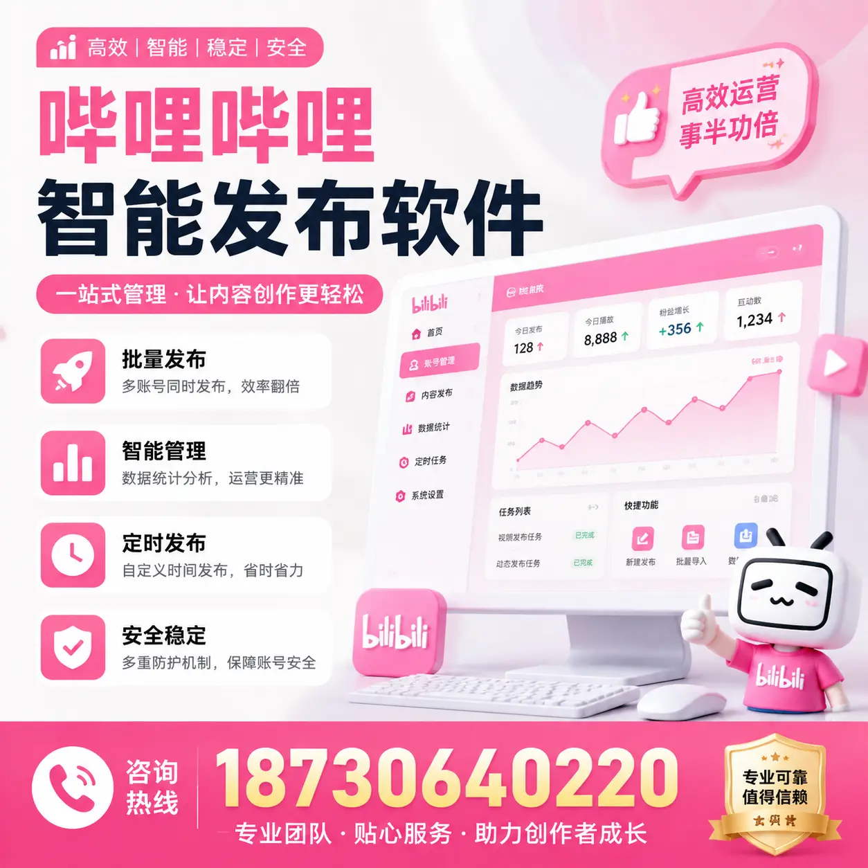 如何评估哔哩哔哩智能发布软件的ROI?鹤壁 企业必读